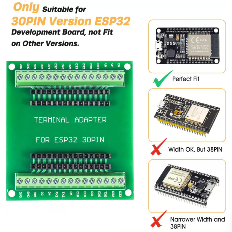 Nodemcu 32S - ESP32 Geliştirme Kartı NodeMCU-32S ESP32-32D 32U