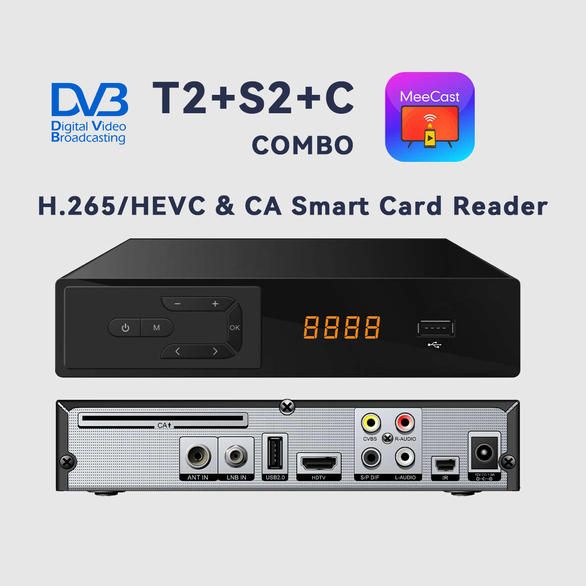 Devkitc - Meecast H.265 Uydu Alıcısı/Kablosuz TV Alıcısı