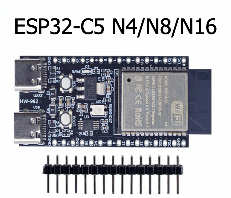 Devkitc - Esp32-c5-devkitc-1 N4/N8/N6 Çekirdek Kart Geliştirme Kartı