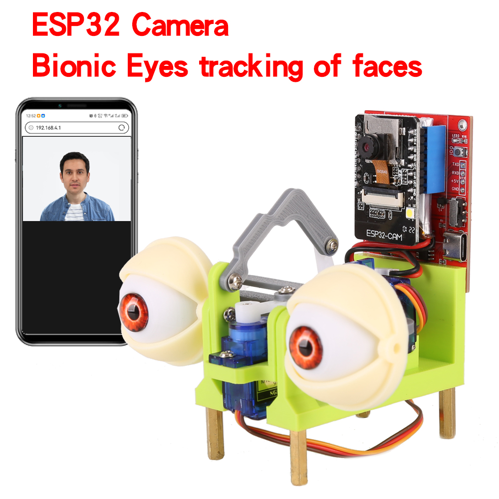 Doit Esp32 - WatchEye ESP32 Kamera Biyonik Gözler Yüzlerin
