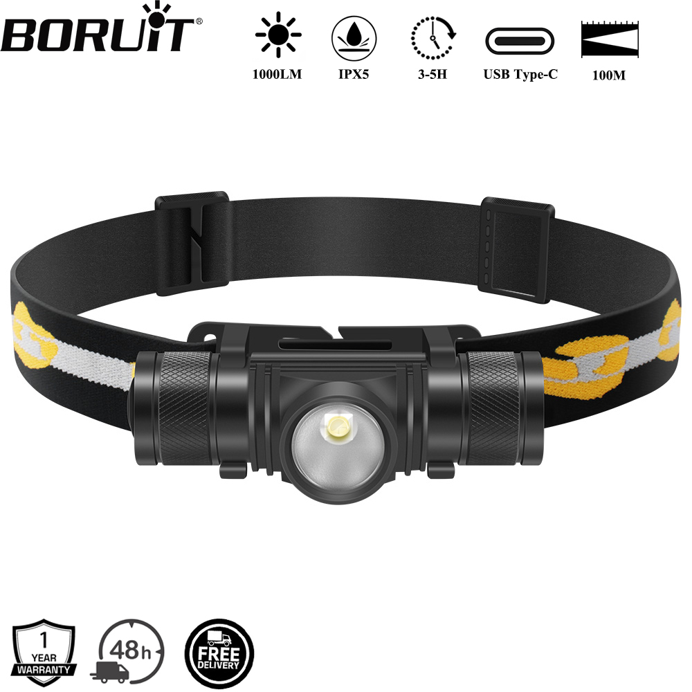 Lolin D32 - BORUiT D10 1000LM LED Kafa Lambası