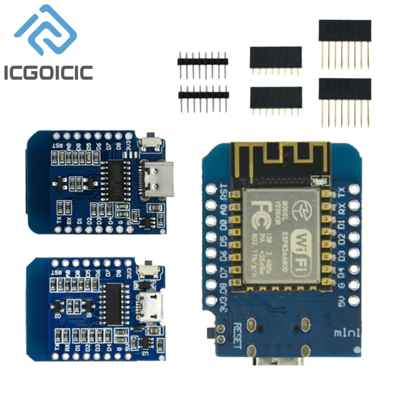 Wemos D1 - D1 mini-mini NodeMcu 4M bayt Lua