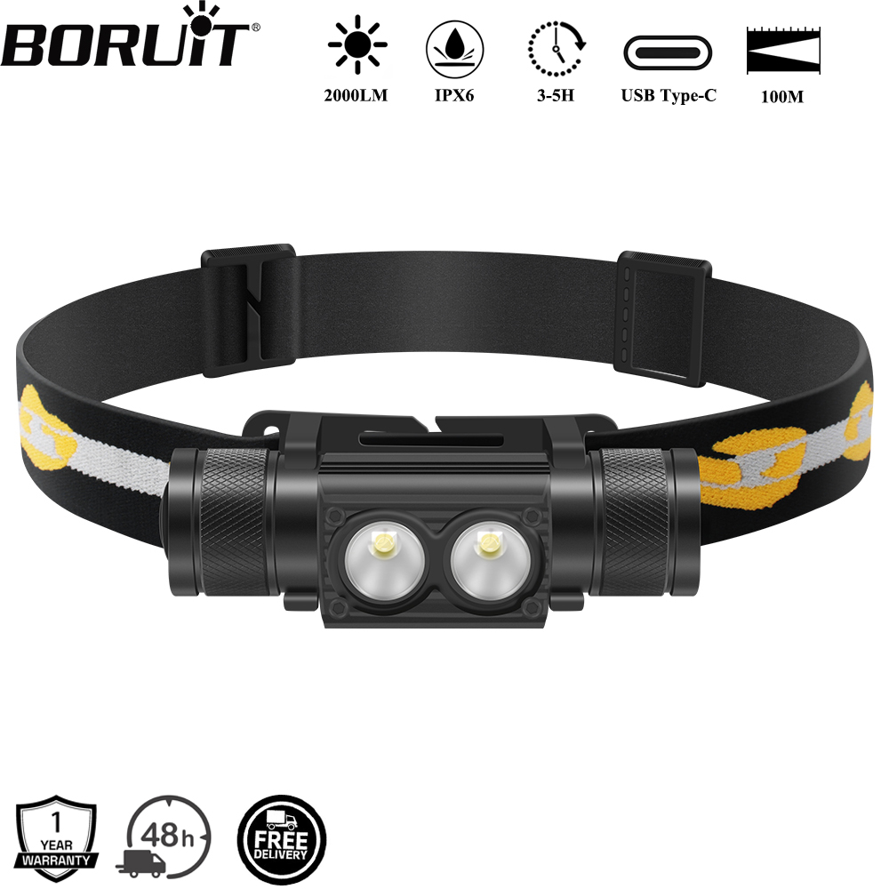 Lolin D32 - BORUiT D25 Çift LED Kafa Lambası