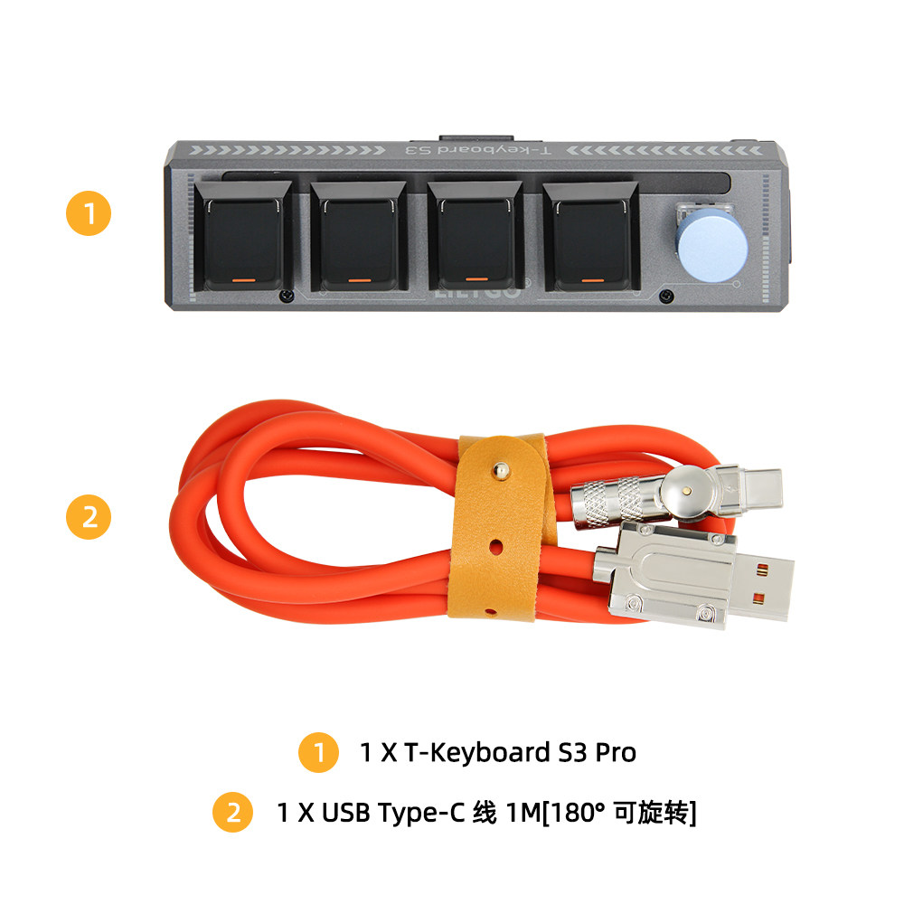 Lolin S3 - LILYGO T-Keyboard-S3-Pro ESP32-S3 Klavye Geliştirme Kartı