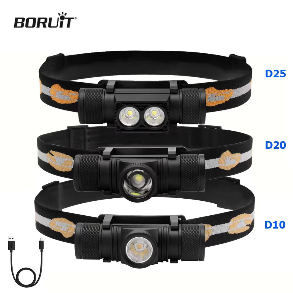 Lolin D32 - BORUiT D10/D20 Güçlü LED Far 18650