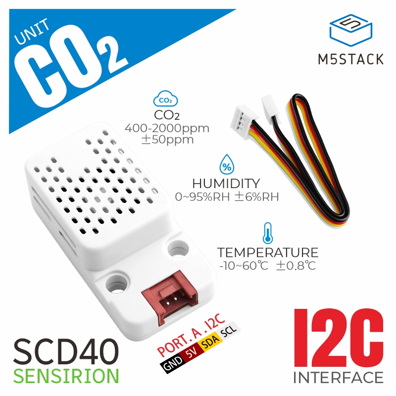 M5Stack CO2 Ünitesi Sıcaklık v - M5Stack Core2 incelemesi ve fiyatı