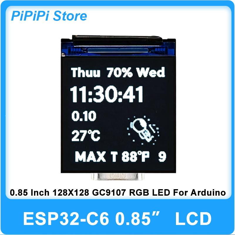 ESP32 C6 0.85 İnç 128X128 IPS  - Doit Esp32 incelemesi ve fiyatı