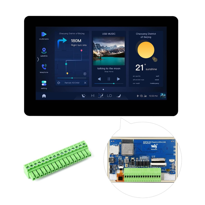 Waveshare ESP32-S3 4.3 inç IPS - Lolin S3 incelemesi ve fiyatı