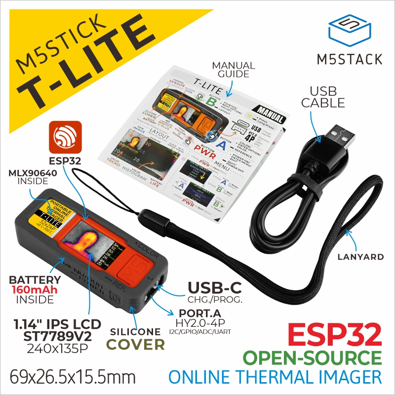 M5Stack Resmi M5stick T-Lite T - M5Stack Core2 incelemesi ve fiyatı