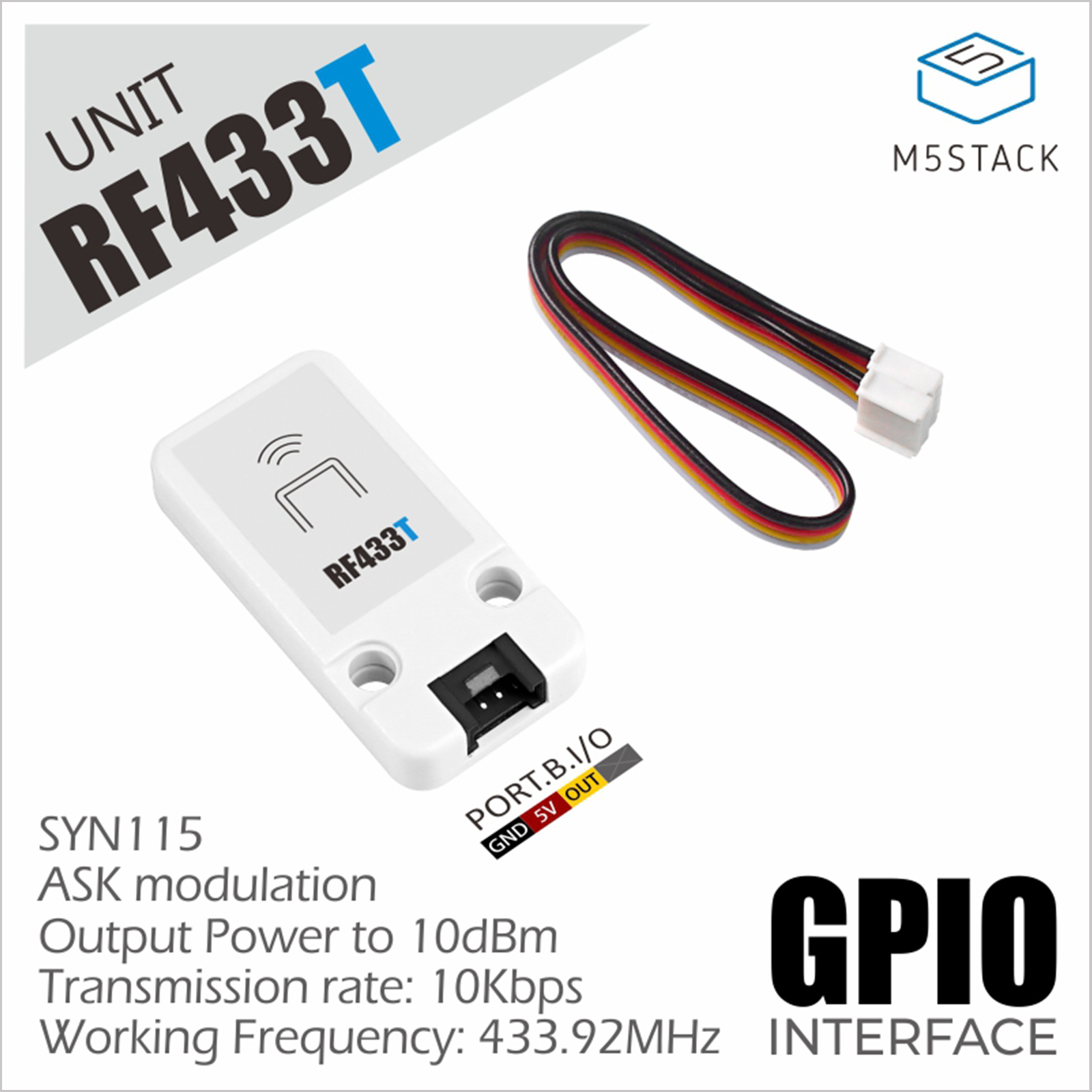 M5Stack Resmi RF ÜNİTESİ 433MH - M5Stack incelemesi ve fiyatı