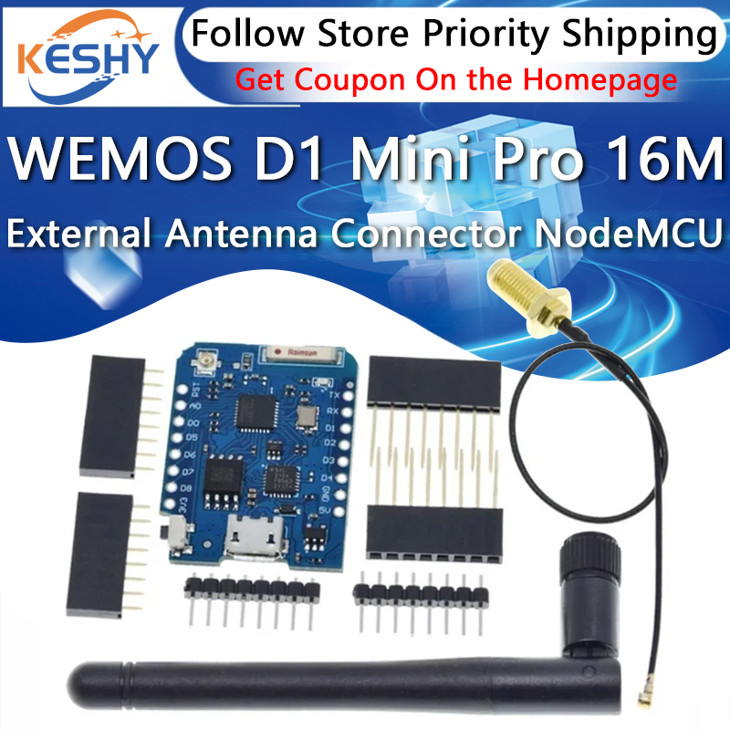 WEMOS D1 Mini Pro 16 M Bayt Ha - D1 Mini Pro incelemesi ve fiyatı