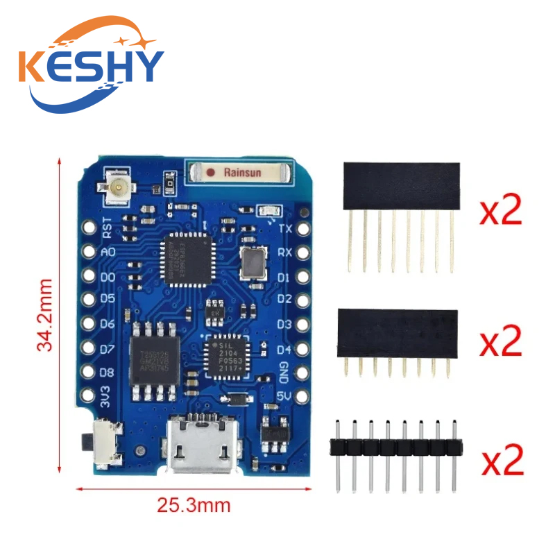 WEMOS D1 Mini Pro 16 M Bayt Ha - D1 Mini Pro incelemesi ve fiyatı