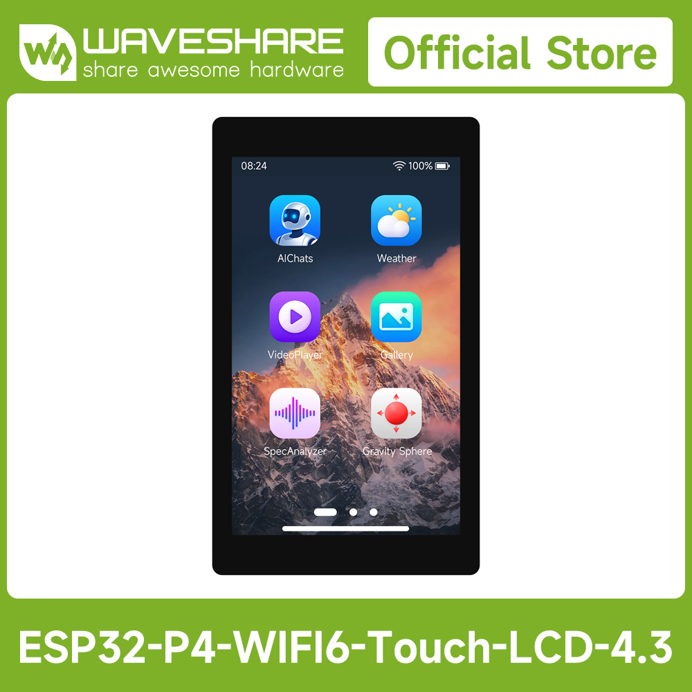 Waveshare ESP32-P4-WIFI6 4,3 i - Waveshare Esp32 incelemesi ve fiyatı