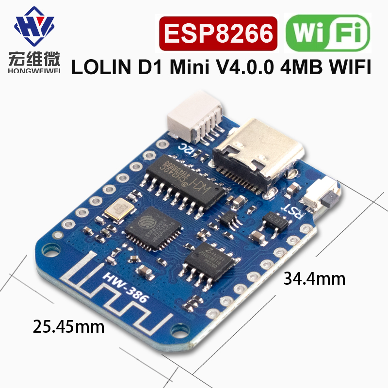 WEMOS D1 Mini V4.0.0 TYPE-C US - Nodemcuv2 incelemesi ve fiyatı